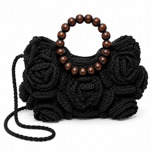 Bolso Rafia Floral