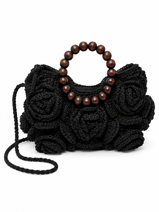 Bolso Rafia Floral