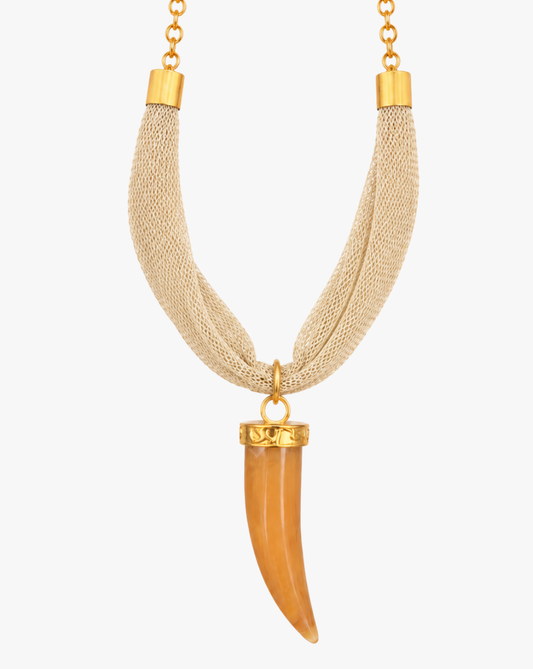 Collar Colmillo Dorado