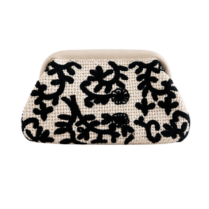 Bolso Bordado Rafia
