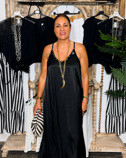 Vestido Tachuela Raso